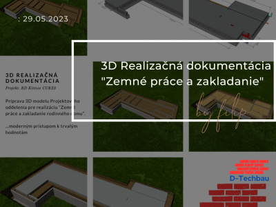 Projektové oddelenie: 3D Realizačná dokumentácia 
