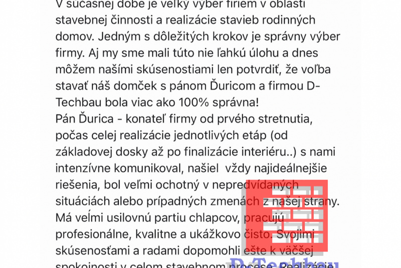 Referencie 2 / Stavba domu Edelstal RD Redm21SK - foto